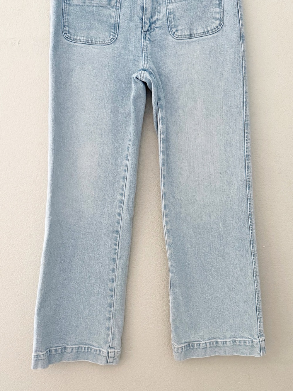 Paige Leenah Ankle Wide Leg Jeans 28 Light Denim Blue Olevia Coastal Minimalist - Picture 8 of 13